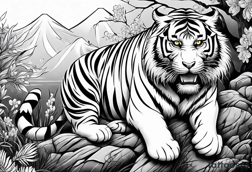 tiger tattoo idea