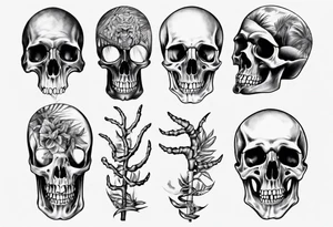 palm bones tattoo idea