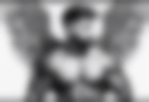 chest christian and wings tattoo idea