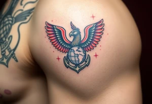 Combat marine veteran eagle globe and anchor
Operation Iraqi freedom
Dog tags tattoo idea