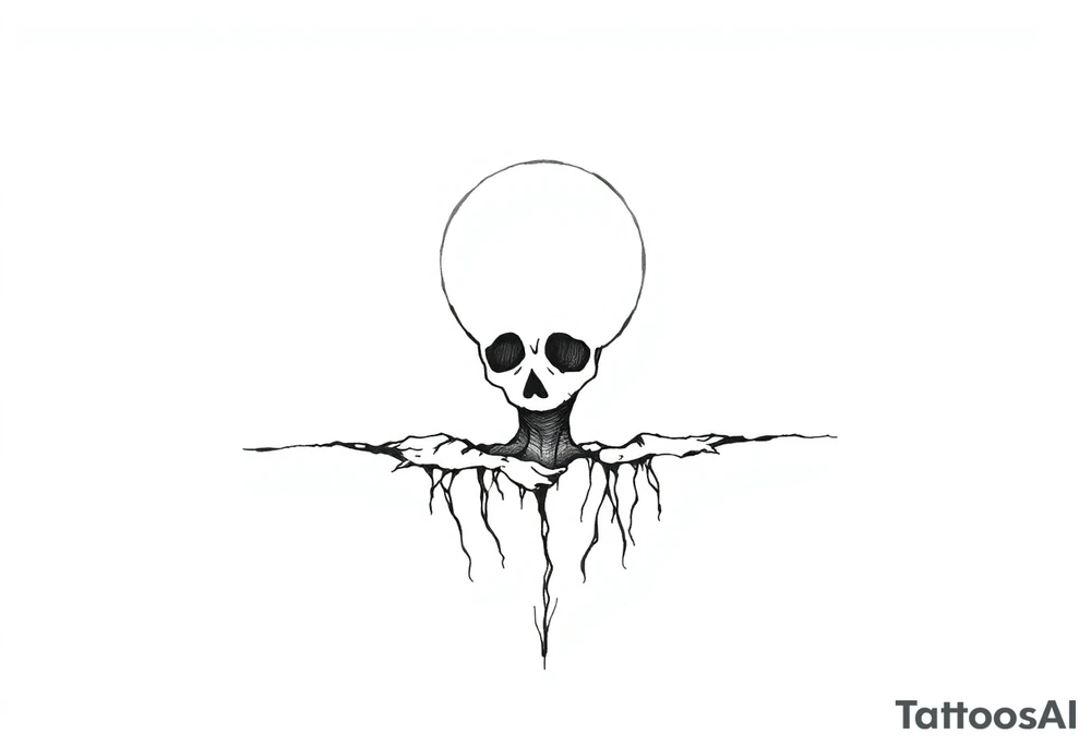 Ripped soul drowned in sorrow because of who they became tattoo idea