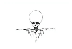 Ripped soul drowned in sorrow because of who they became tattoo idea