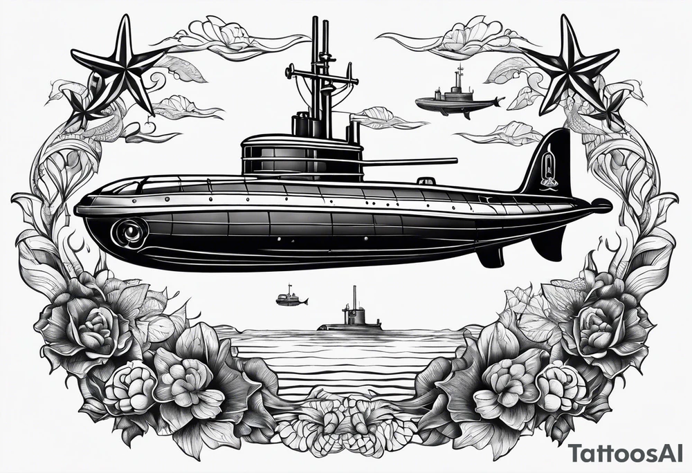 submarine tattoo idea