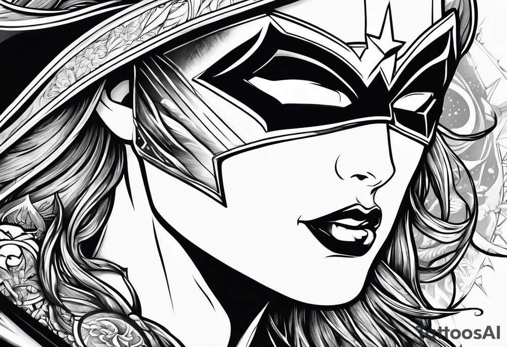 beachbum superhero tattoo idea