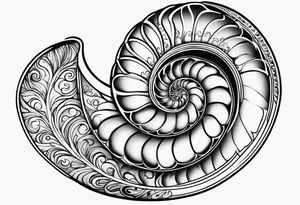 Nautilus shell tattoo idea