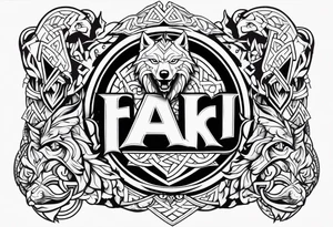 Sword shield dragon Valhalla valknut bear wolf tattoo idea
