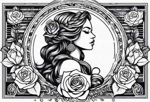 virgo, money, rose, locs tattoo idea