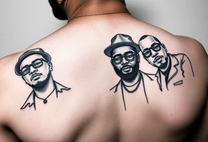 music group Outkast simple tattoos tattoo idea