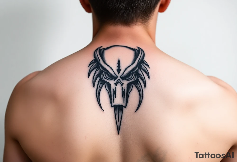 Predator mark simple tattoo idea