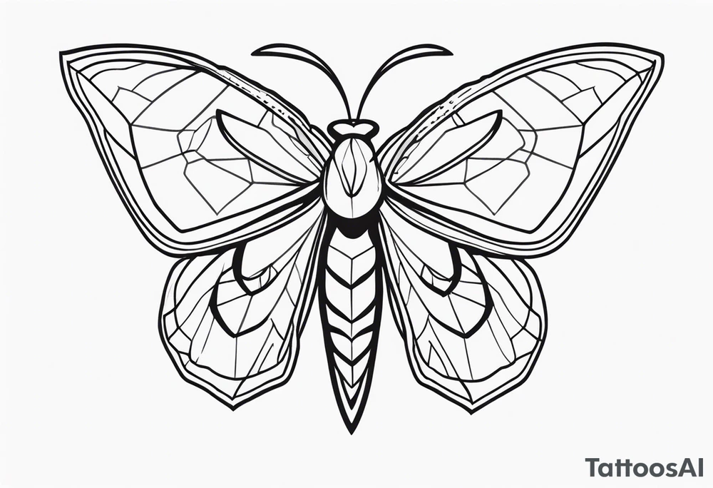 Moth tattoo idea