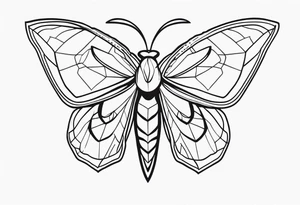 Moth tattoo idea