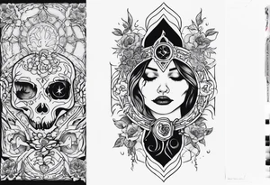 death and beauty, Eldridge horror, astrology tattoo idea