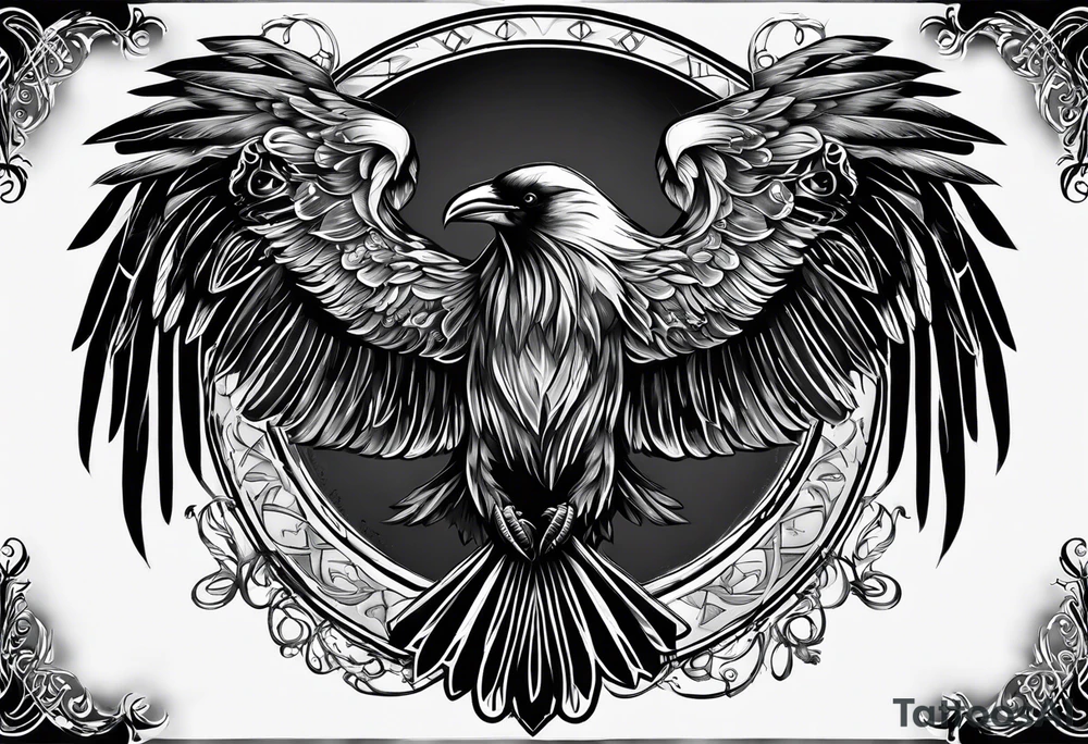 raven
roman numeral seven
Omnia Urunt tattoo idea