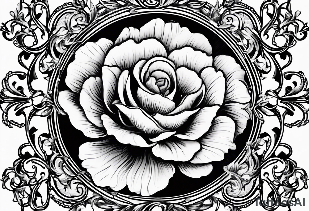 Initials R, E, J incorporated into a small flower tattoo design tattoo idea Initials R, E, J incorporated into a small flower tattoo design tattoo idea