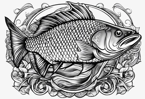 Fishing tattoo idea