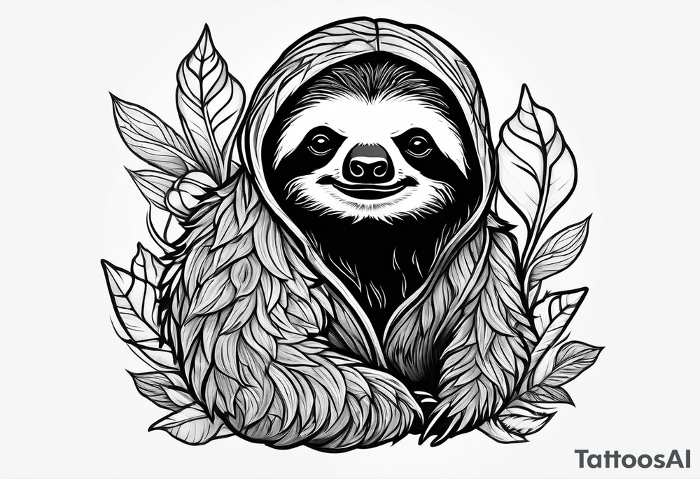 Sloth and babies tattoo idea