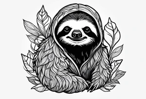 Sloth and babies tattoo idea