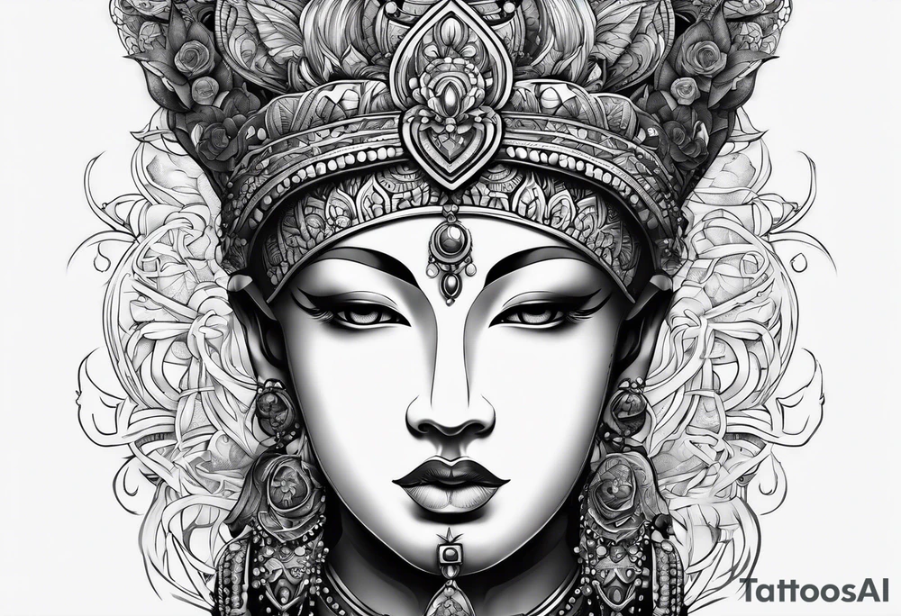 Kaputte Statue gesicht mann tattoo idea