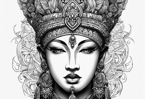 Kaputte Statue gesicht mann tattoo idea