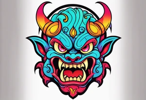 Demon time tattoo idea