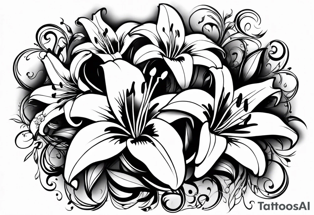 Lillies tattoo idea