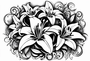 Lillies tattoo idea