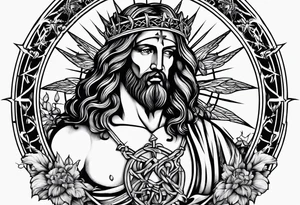 Witchcraft Jesus jail mom farm  cancer zodiac 69 broken blessed lost tattoo idea