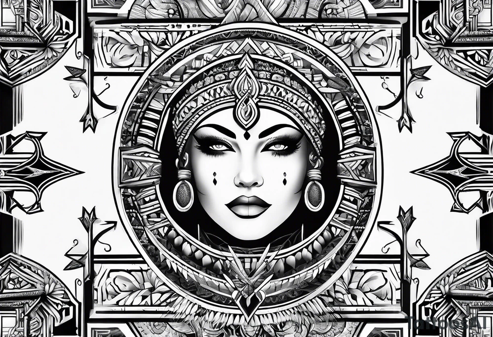 arrow
family names tattoo idea