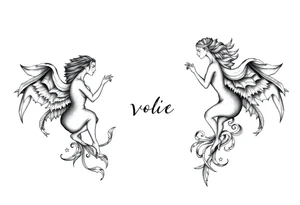 The constellation stars Gemini map 
and my name viola tattoo idea