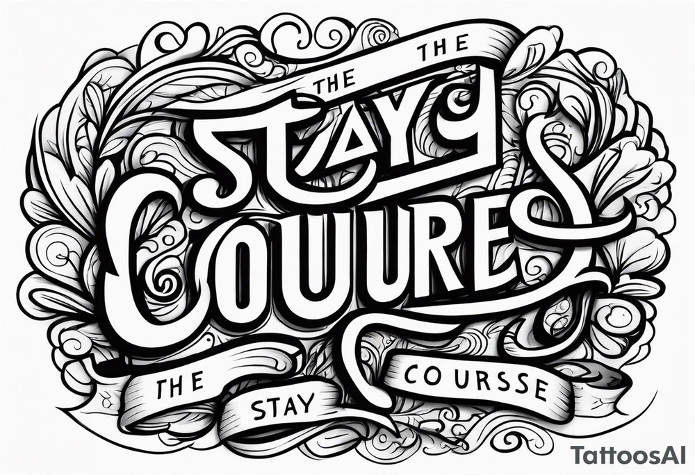 Stay the course tattoo idea