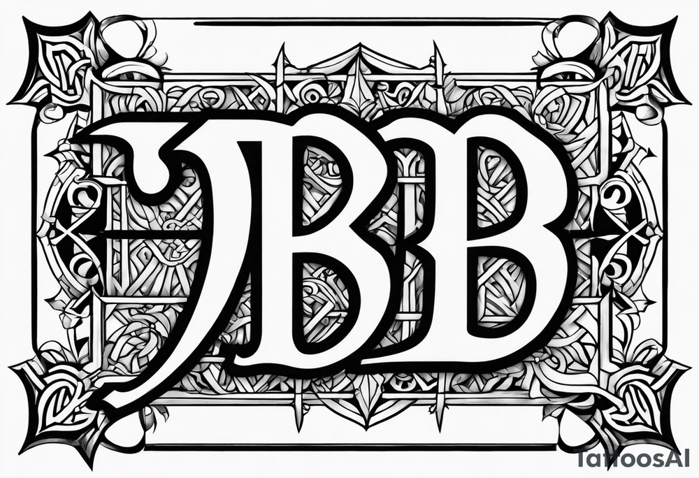 Fancy old English letters that say 1992 tattoo idea