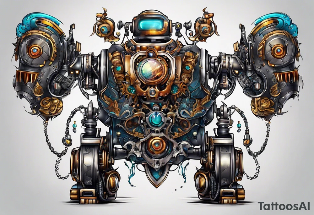 Robot tattoo idea