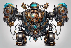 Robot tattoo idea