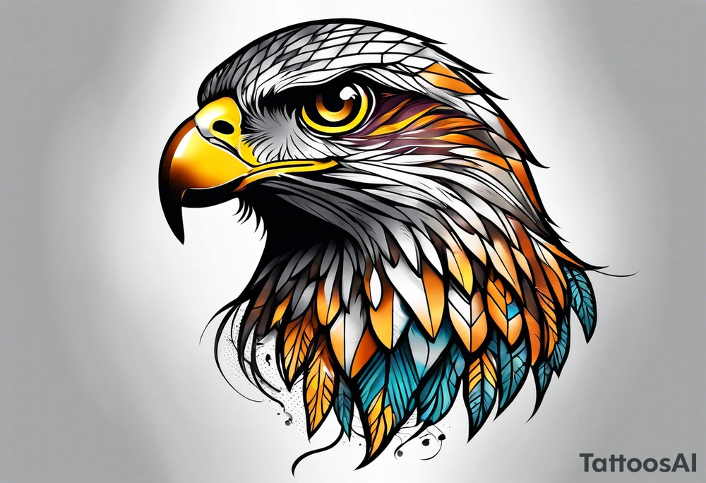 hawk tattoo idea