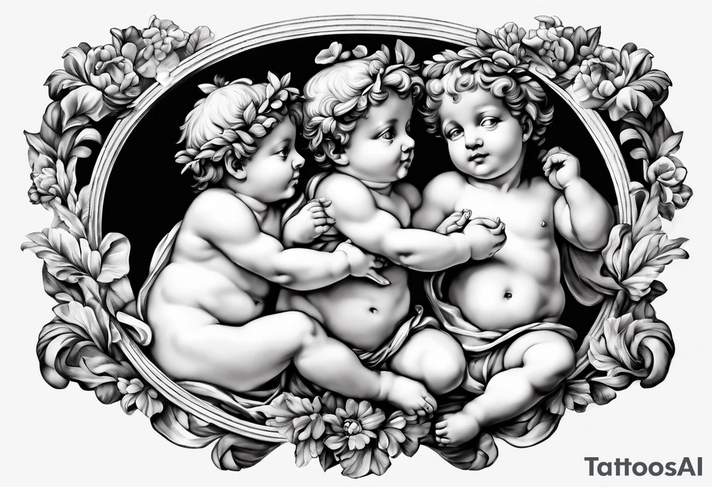 putti by Michelangelo tattoo idea