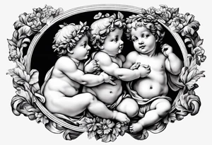 putti by Michelangelo tattoo idea