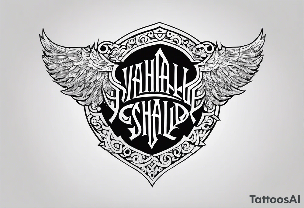 Valhalla on fireshield sword tattoo idea