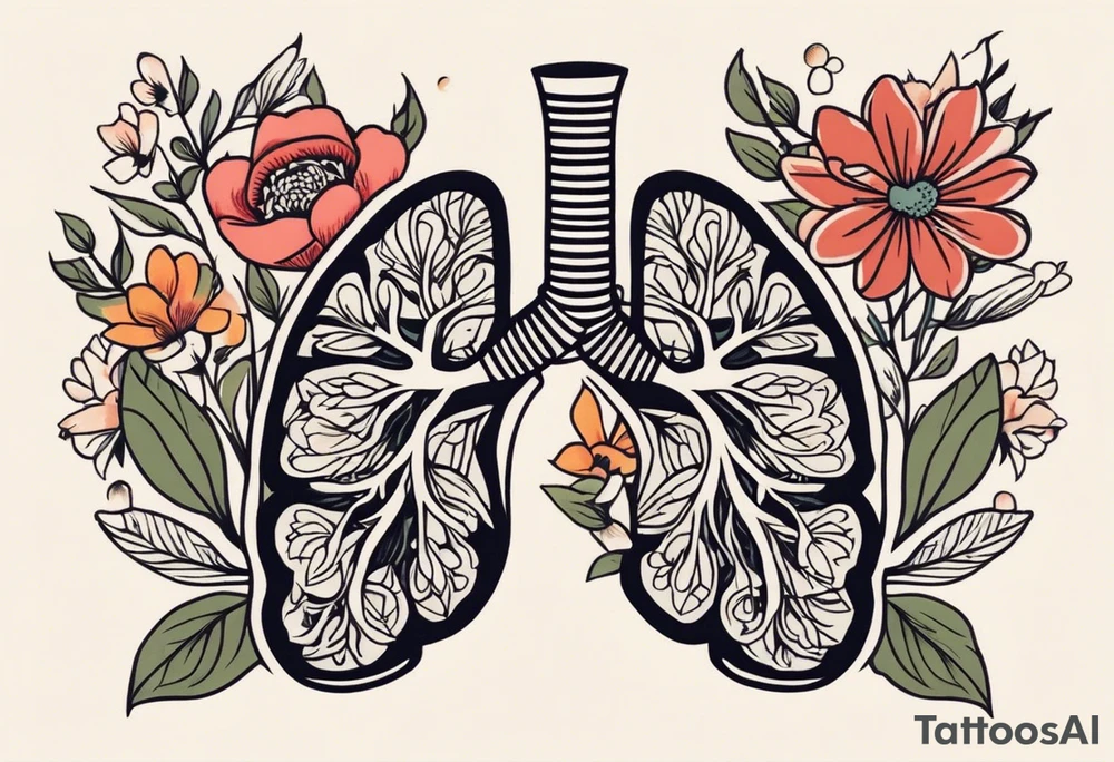 human lungs

old school vintage simple traditional design surrounded by vintage flowers


bold color simple tattoo idea