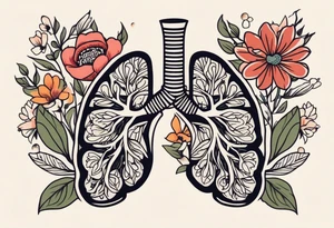 human lungs

old school vintage simple traditional design surrounded by vintage flowers


bold color simple tattoo idea