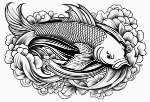 koi fish tattoo idea