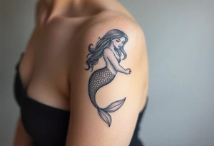 Mermaid tattoo idea