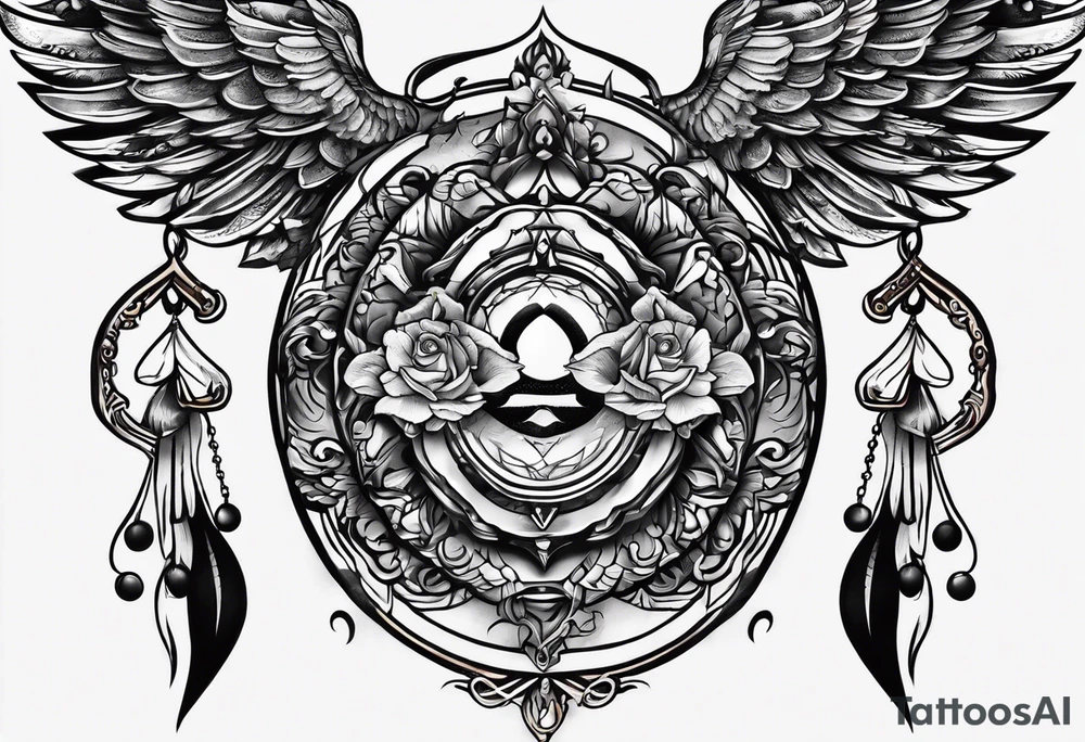 Above no one below no one tattoo idea