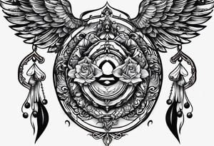 Above no one below no one tattoo idea