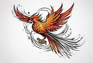 phoenix holding pen tattoo idea
