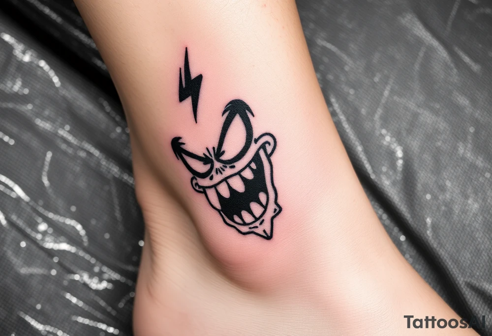Drippy cartoon tattoo idea
