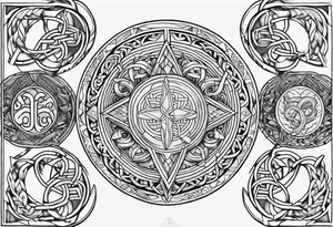 Norse symbols tattoo idea