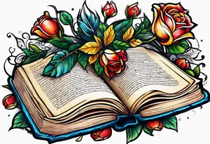open book tattoo idea