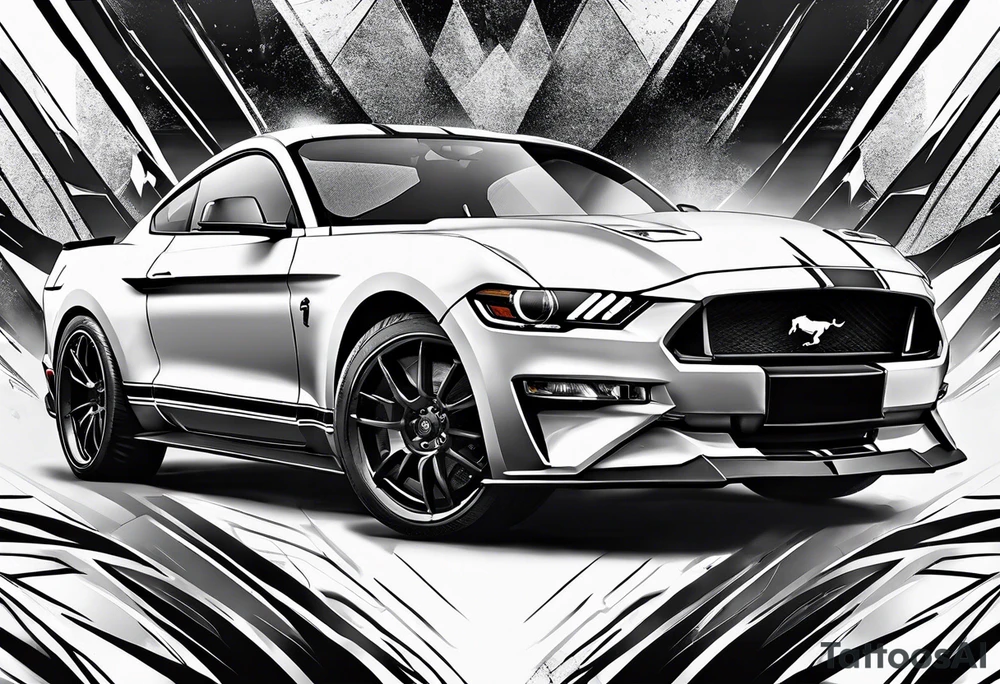 Mustang car tattoo idea