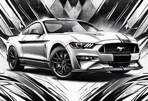 Mustang car tattoo idea