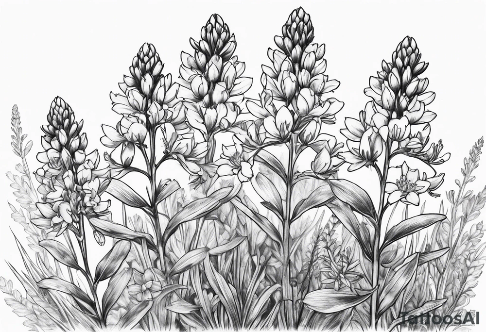 Bluebonnets tattoo idea